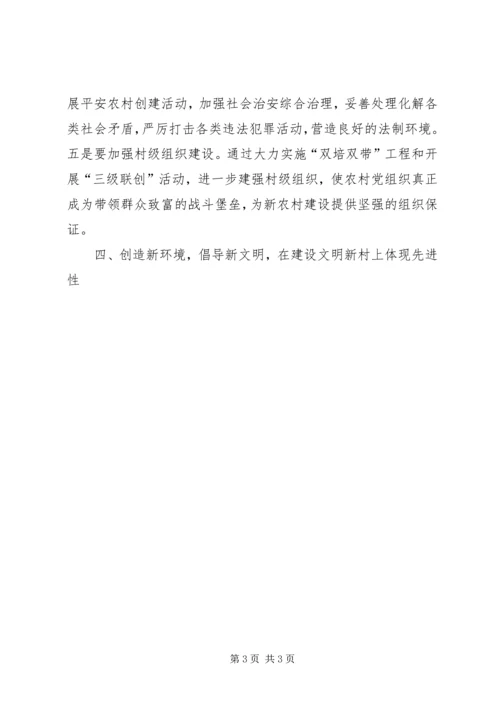 优秀范文：新农村建设要在五个方面体现先进性.docx