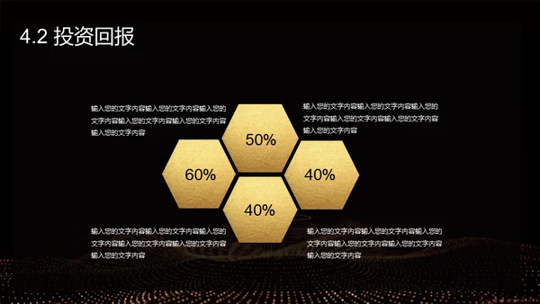 黑金奢华创业计划书通用PPT模板
