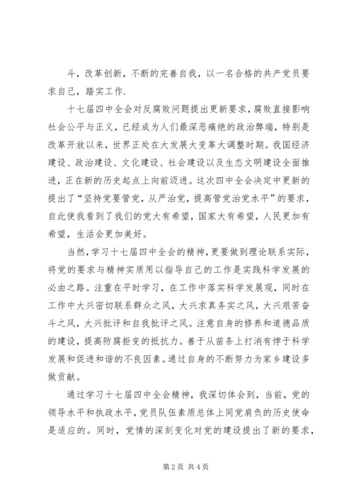 学习十七届四中全会精神党课学习材料 (3).docx