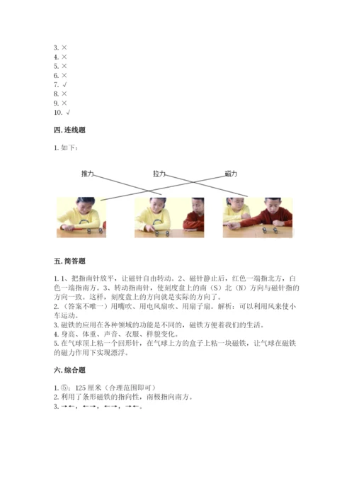 教科版小学科学二年级下册 期末测试卷（黄金题型）.docx
