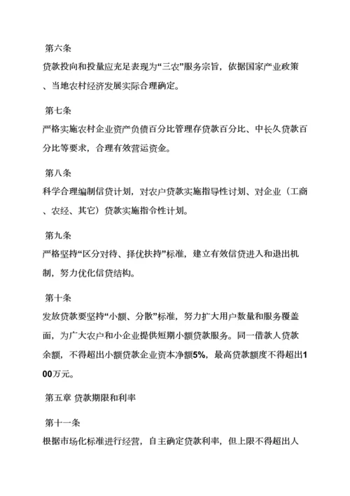 小贷公司管理专项规章新规制度.docx