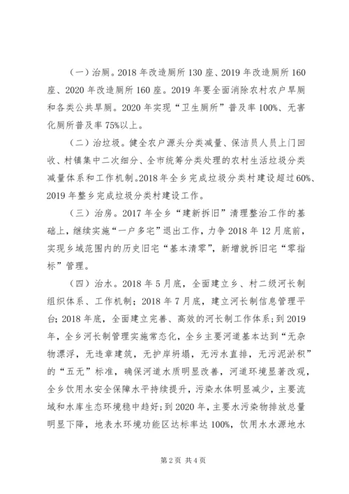 菁华铺乡“五治”工作宣传方案.docx