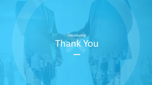 蓝色简洁创意设计公司简介商务PPT模板