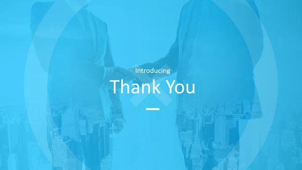 蓝色简洁创意设计公司简介商务PPT模板