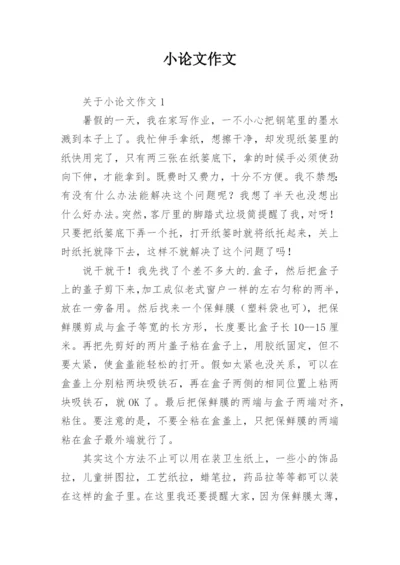 小论文作文.docx