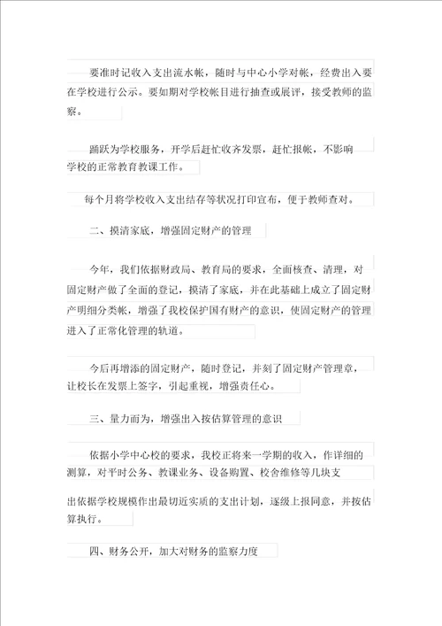 学校财务工作总结3篇