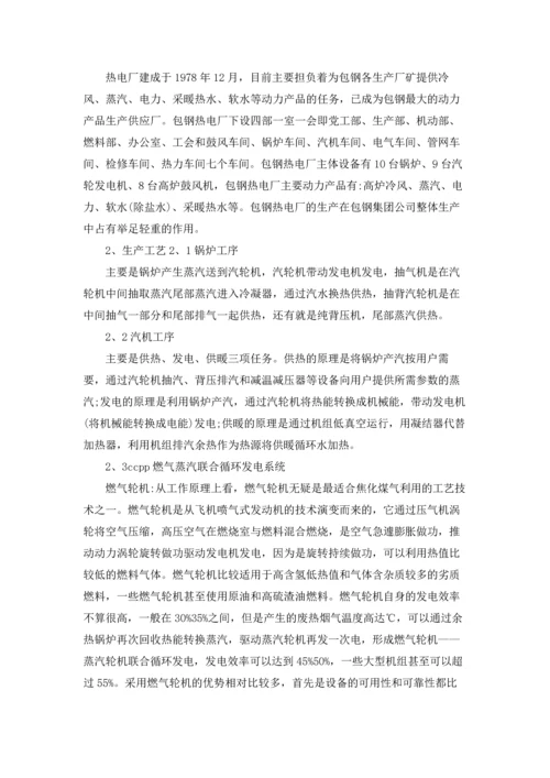 关于电厂的实习报告汇编九篇.docx