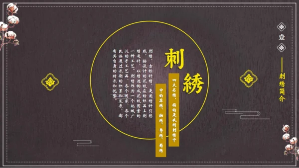 中国风刺绣讲解通用PPT课件
