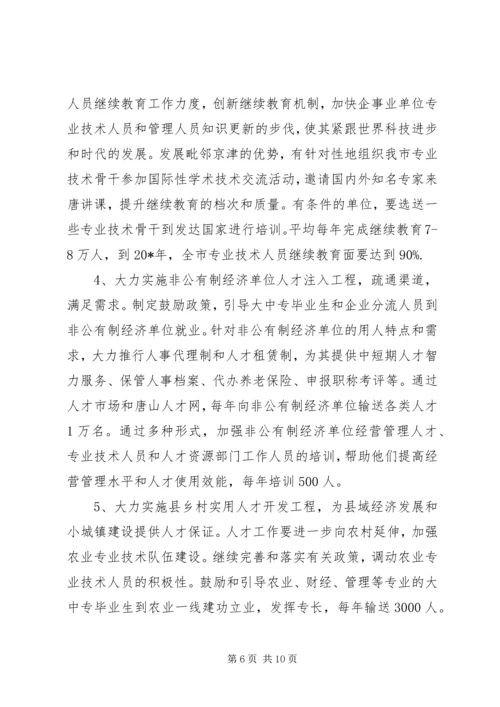 人才工程的指导意见.docx