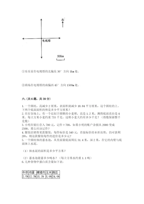 山西省【小升初】2023年小升初数学试卷往年题考.docx