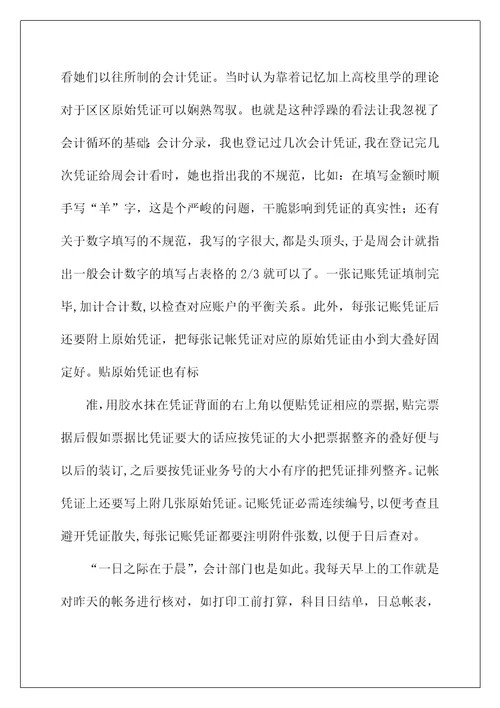 2022财务类实习报告 13