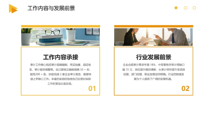 会计财务类专业大学生求职个人能力综合展示职业生涯规划通用PPT