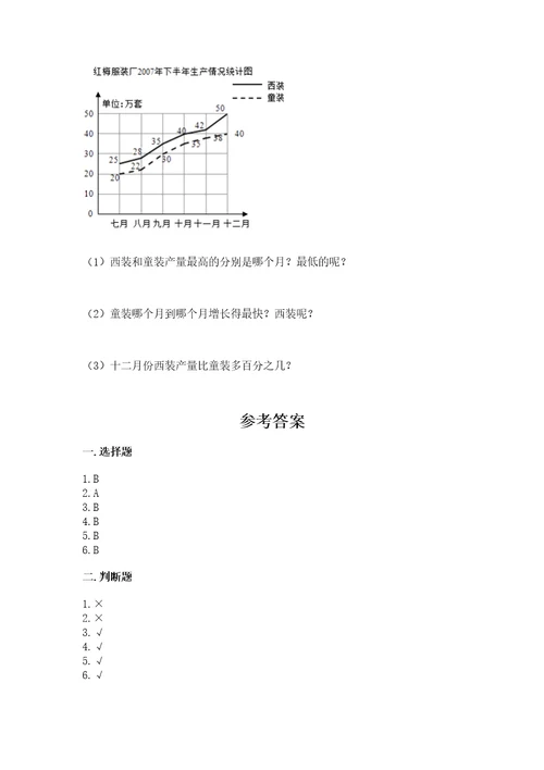 小学六年级下册数学期末测试卷（wod）