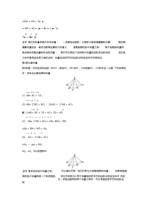 苏教版高中数学选修2-1第3章空间向量与立体几何疑难规律方法含答案