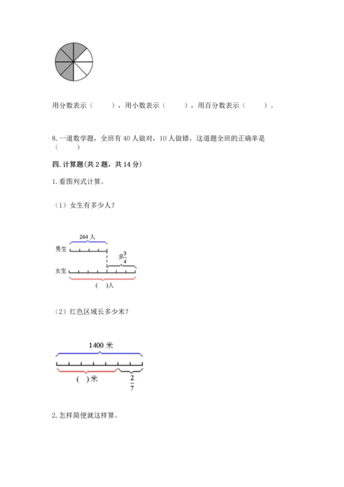 人教版六年级上册数学期末检测卷精品加答案.docx