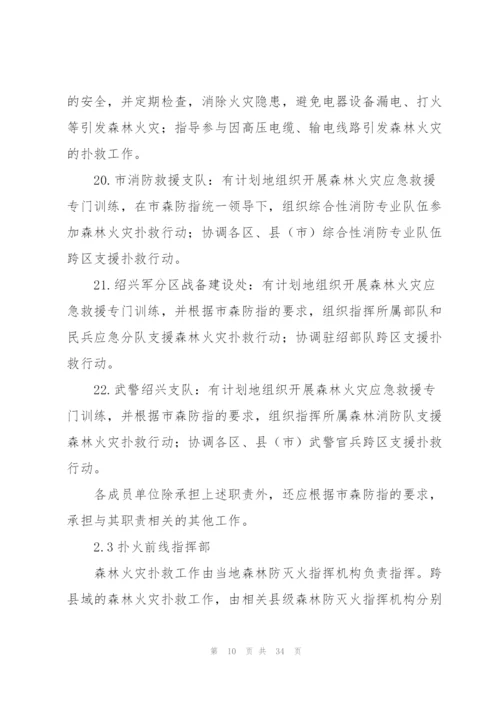 森林防火应急预案集合4篇.docx