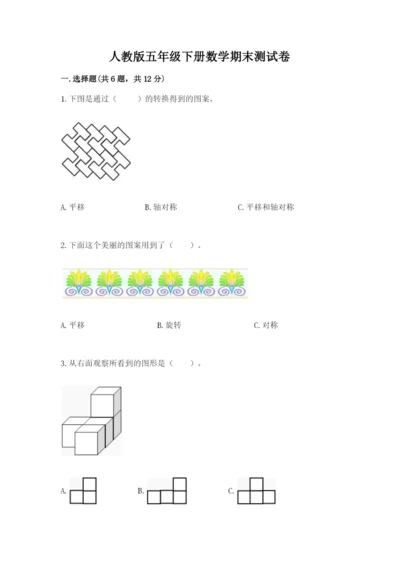 人教版五年级下册数学期末测试卷（精华版）.docx