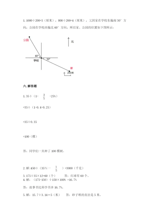 小学六年级上册数学期末测试卷（b卷）word版.docx