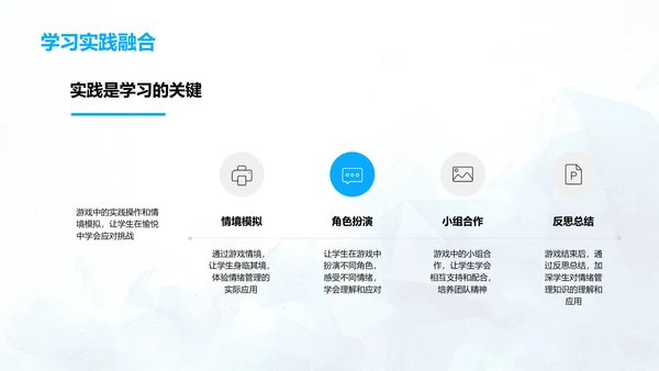 情绪管理与游戏学习PPT模板