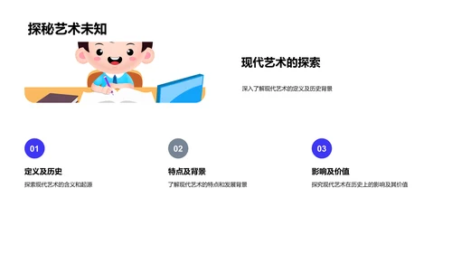 现代艺术教学PPT模板