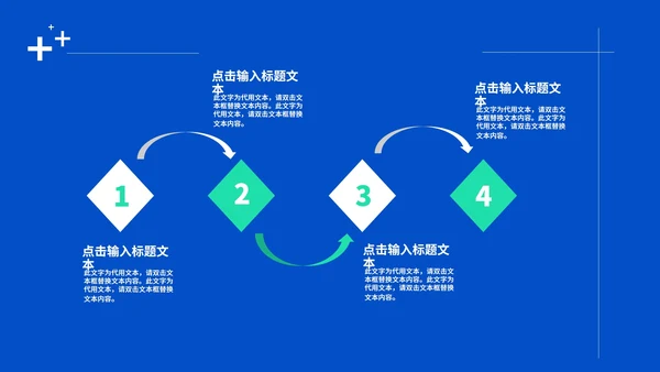 蓝色插画风医护从业者总结PPT模板