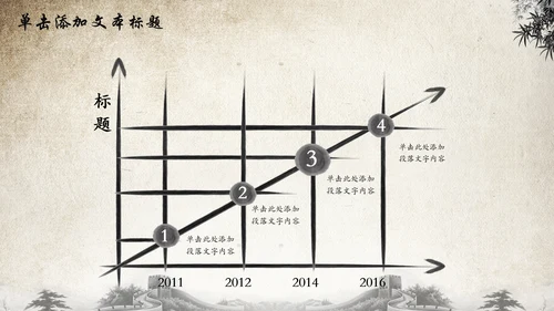 水墨中国风荷花动态PPT模板