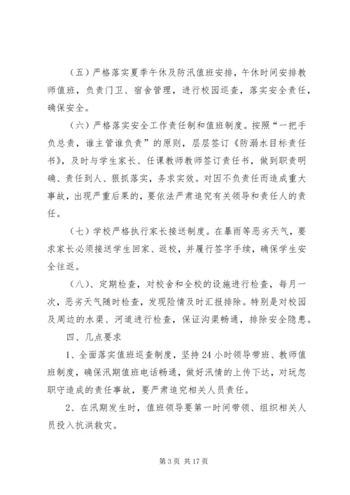 驿XX县区蚁蜂镇初级中学防溺水工作方案.docx