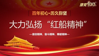 大力弘扬红船精神党史教学课件ppt模板