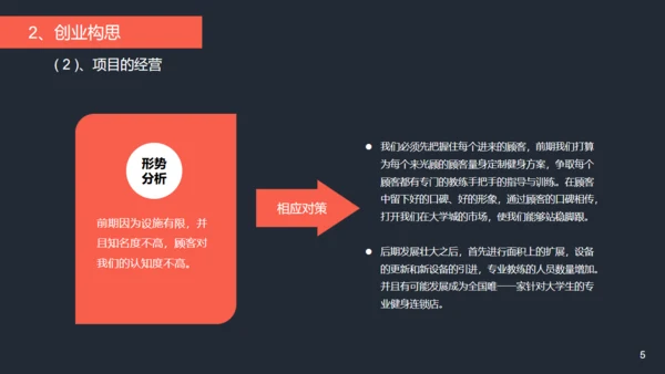 健身项目商业计划书通用PPT模板