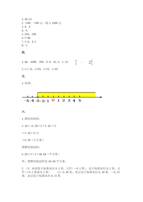 沪教版六年级数学下学期期末测试题含完整答案【名校卷】.docx