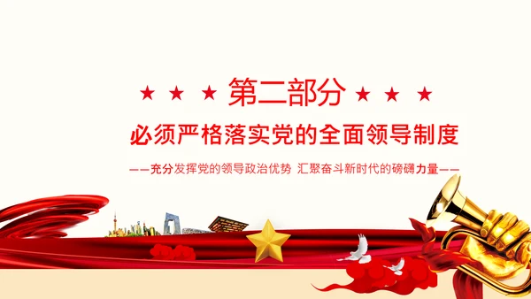 党的领导政治优势两个确立党课主题党日PPT