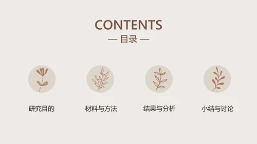 棕色简约风校园汇报植物品种研究和进展毕业答辩