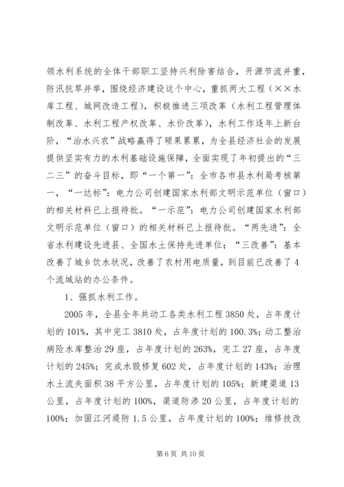 县水利局机关创建省级文明单位的自查报告 (5).docx