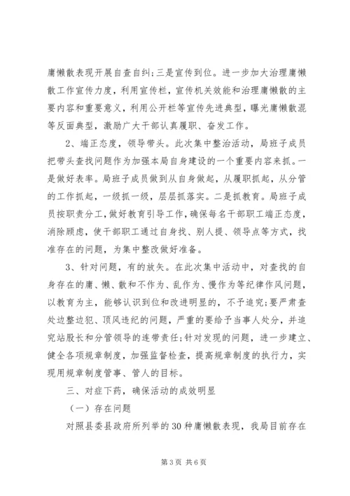 治庸治懒治散专项活动自查报告5篇 (4).docx