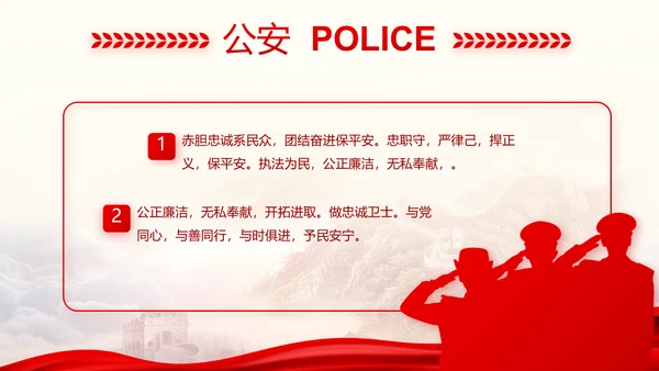 忠诚铸警魂护航新征程八一军事部队PPT模板