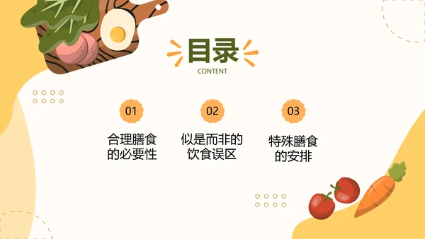 膳食营养健康全民营养周PPT模板