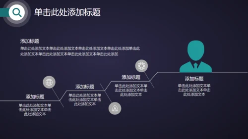蓝色科技感高端工作总结通用PPT模板