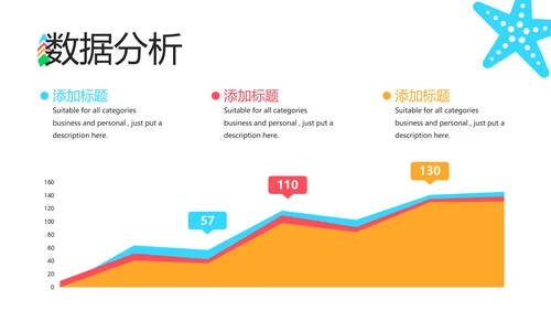 夏日度假海滩旅行冲浪旅游宣传PPT模板