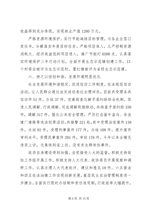 墨红镇XX年度工作情况报告 (2).docx