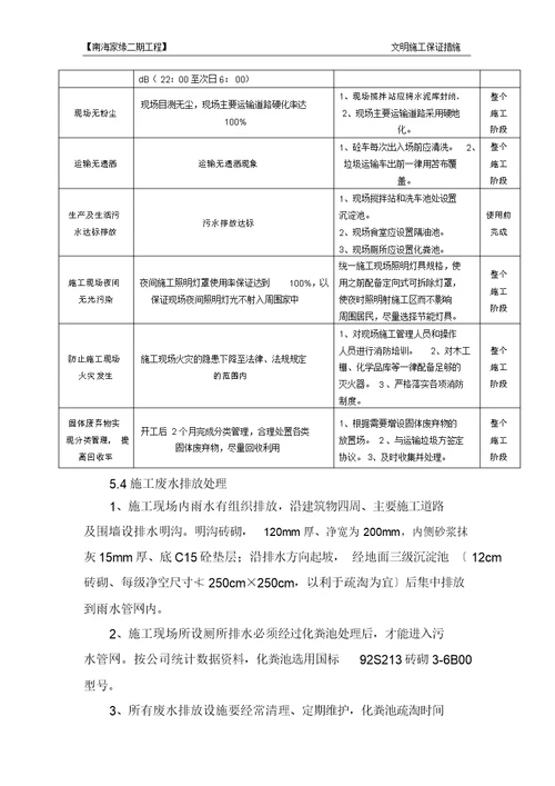 4、文明施工及扬尘治理方案