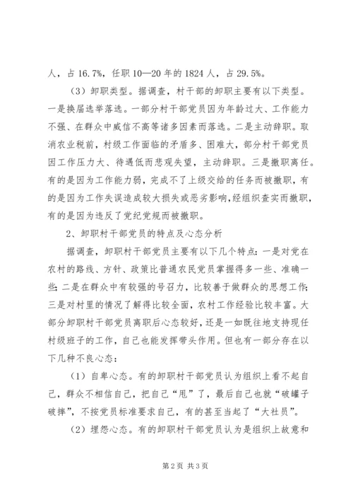 应着力加强卸职村干部党员的教育管理.docx