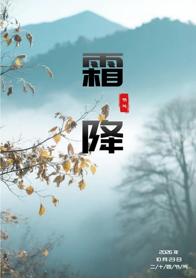 霜降二十四节气(远山)