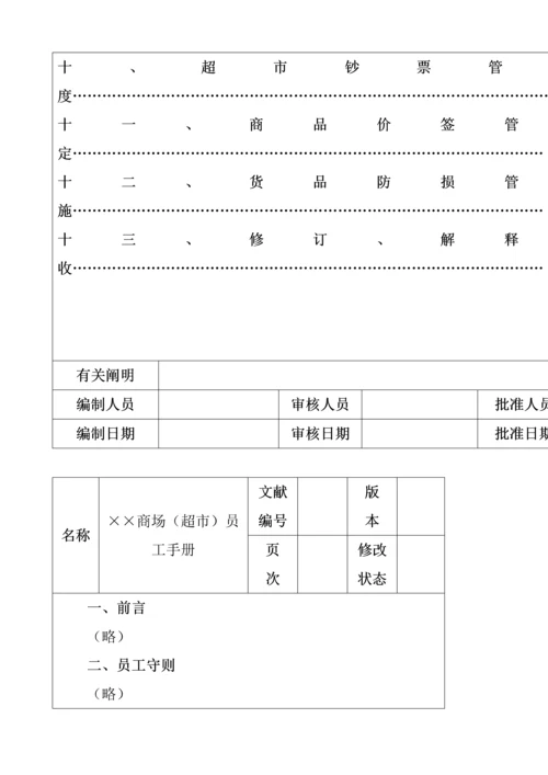 商场超市员工行为标准手册.docx