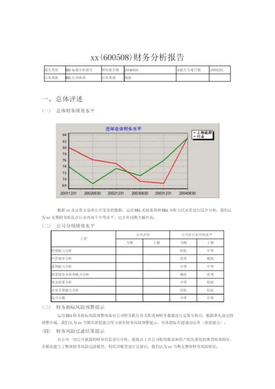 煤炭行业财务分析报告.docx