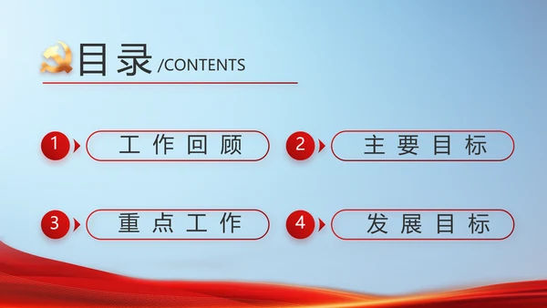 党建党支部年终工作总结汇报PPT党课