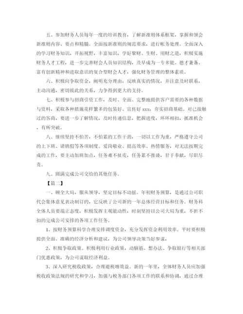 精编之公司财务工作计划模板3.docx