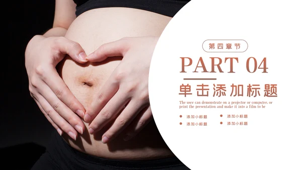 怀孕月子会所孕妇婴儿用品母婴PPT模板
