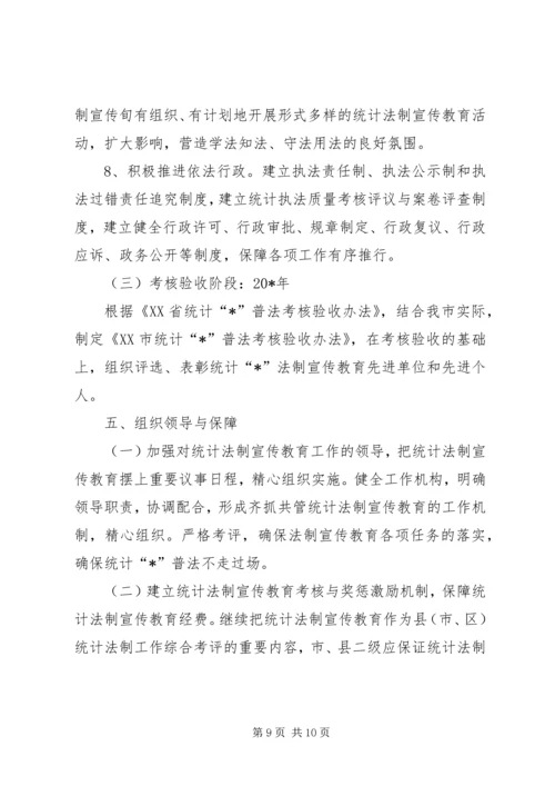 统计法制宣传计划.docx