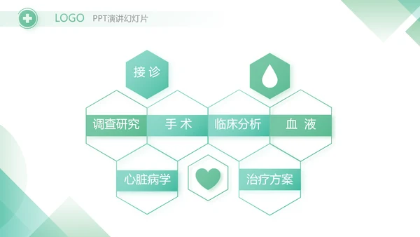 绿色大气医疗销售年终工作计划PPT动态模板