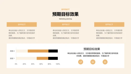 浅橙色商务服装产品营销通用PPT演示模板